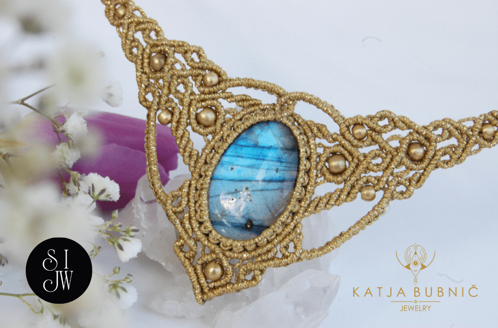 UMETNOST USTVARJANJA MAKRAME NAKITA S KRISTALI