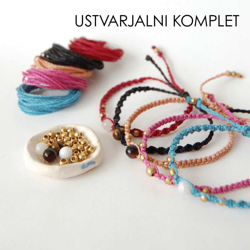 Ustvarjalni komplet- makrame zapestnica x 5