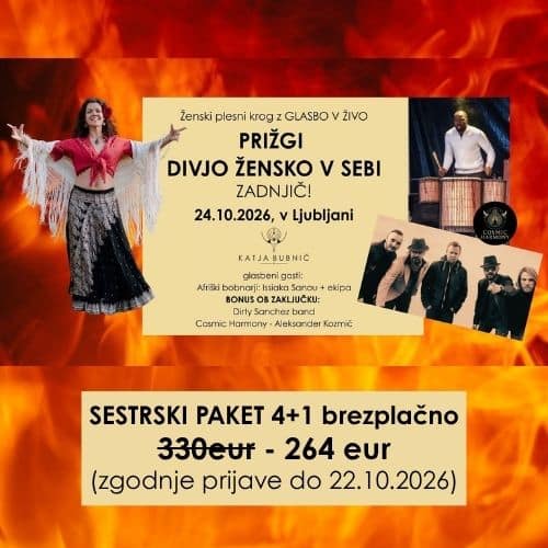 SESTRSKI PAKET(4+1 brezplačno) PRIŽGI DIVJO ŽENSKO V SEBI 24.10.2026