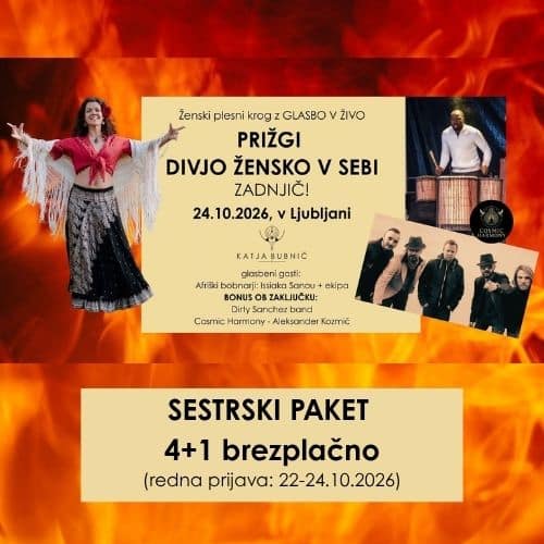 SESTRSKI PAKET(4+1 brezplačno) PRIŽGI DIVJO ŽENSKO V SEBI 24.10.2026